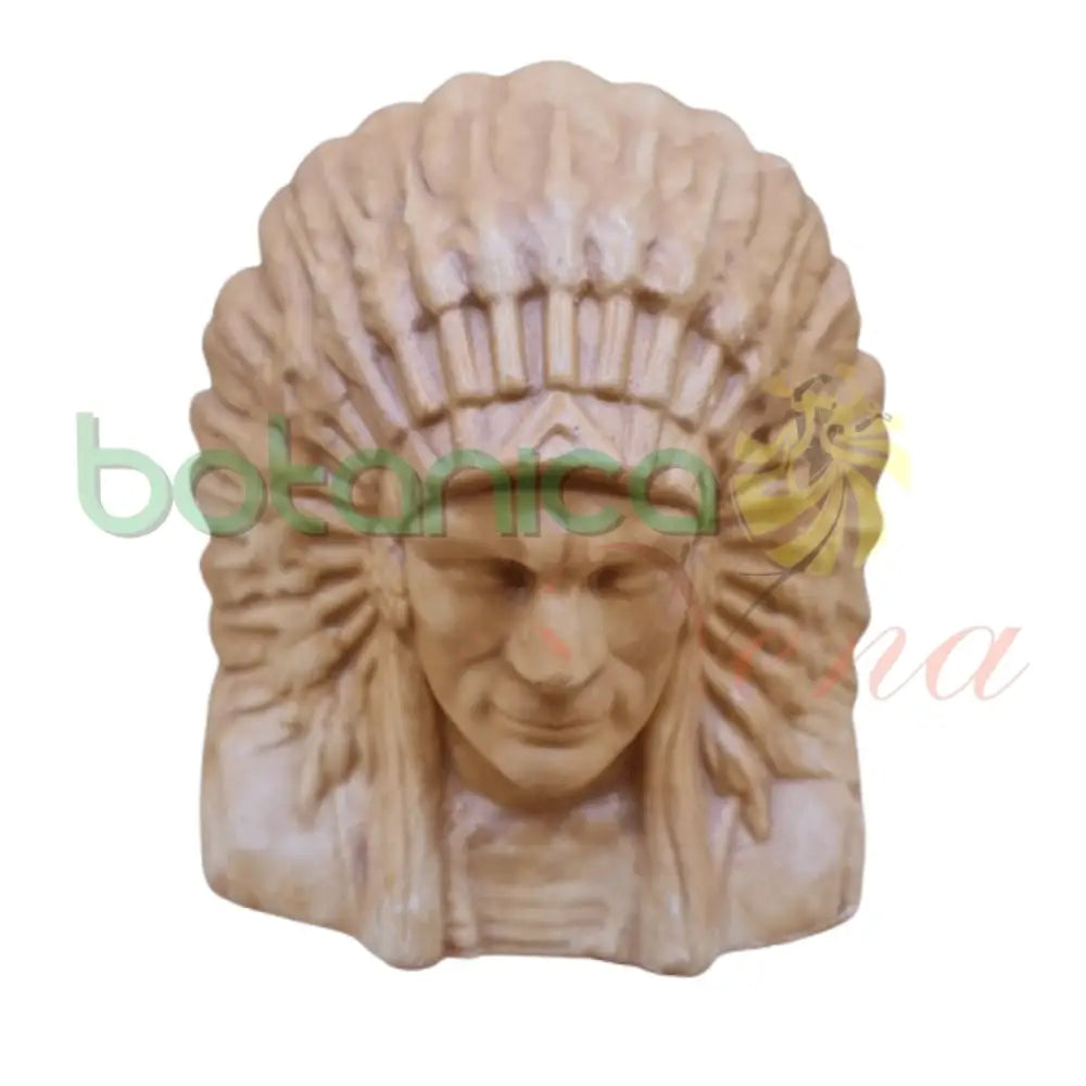 Cabeza / Busto de indio en Barro - Botanica Nena