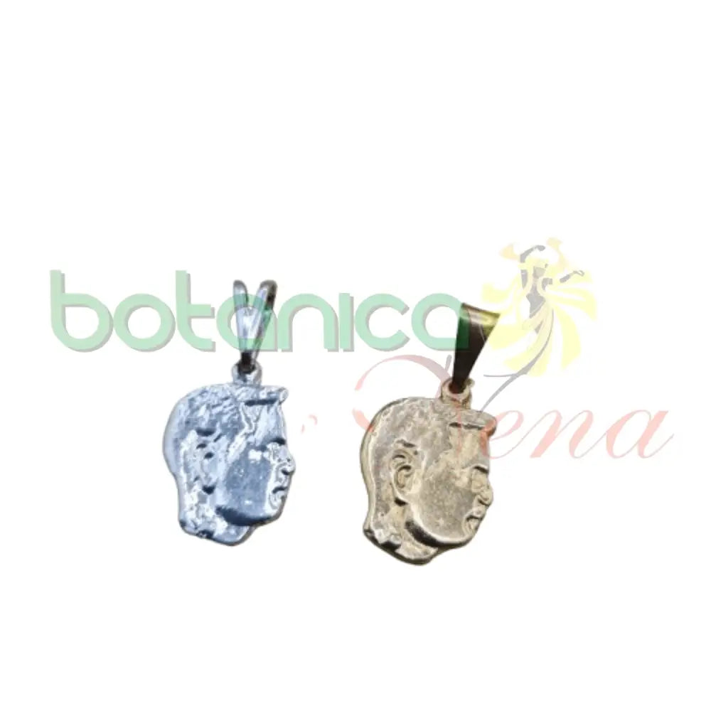 Cabeza Hombre Baño de Plata y Oro - Botanica Nena