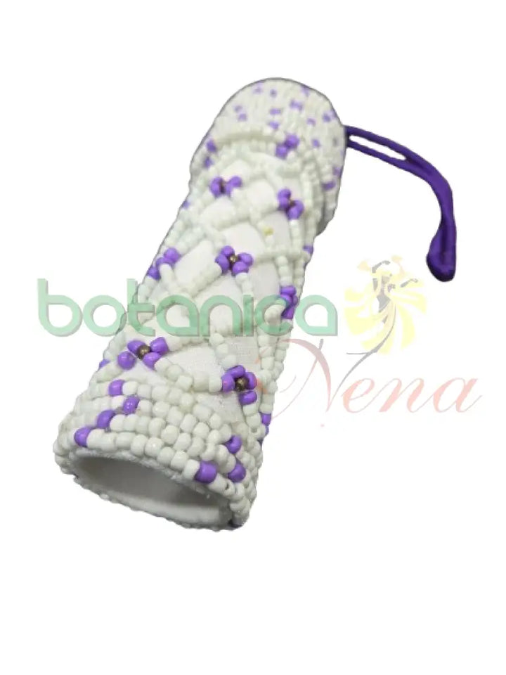 Cabo forrado en cuentas (Eruke) -Obatala Moro