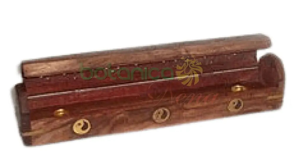 Caja de madera para incienso12"Largo x 2"Ancho x2.5"Alto - Botanica Nena