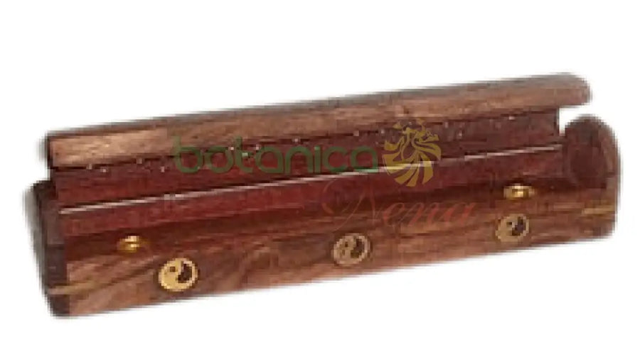 Caja de madera para incienso12"Largo x 2"Ancho x2.5"Alto - Botanica Nena