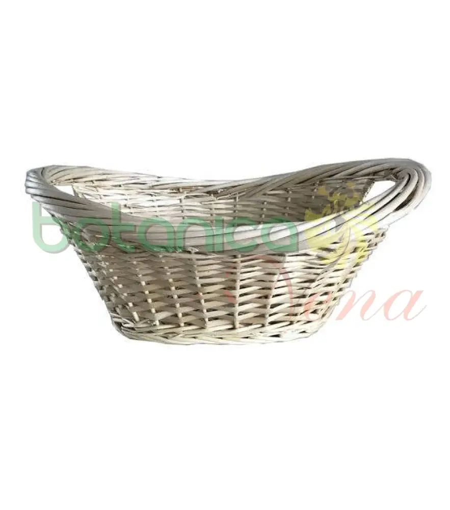 Canasta/ Cesta De Mimbre con borde grueso - Botanica Nena