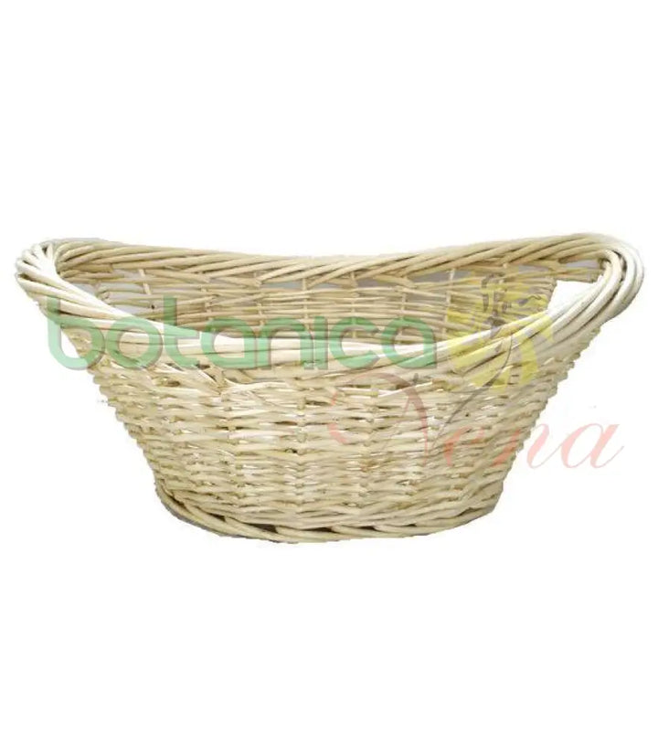 Canasta/ Cesta De Mimbre con borde grueso - Botanica Nena