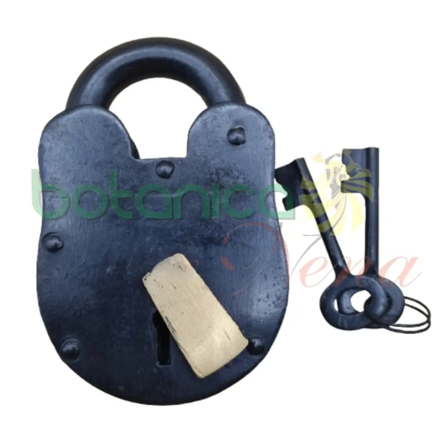 Candado hierro Antiguo con Llaves 5"Alto - Botanica Nena
