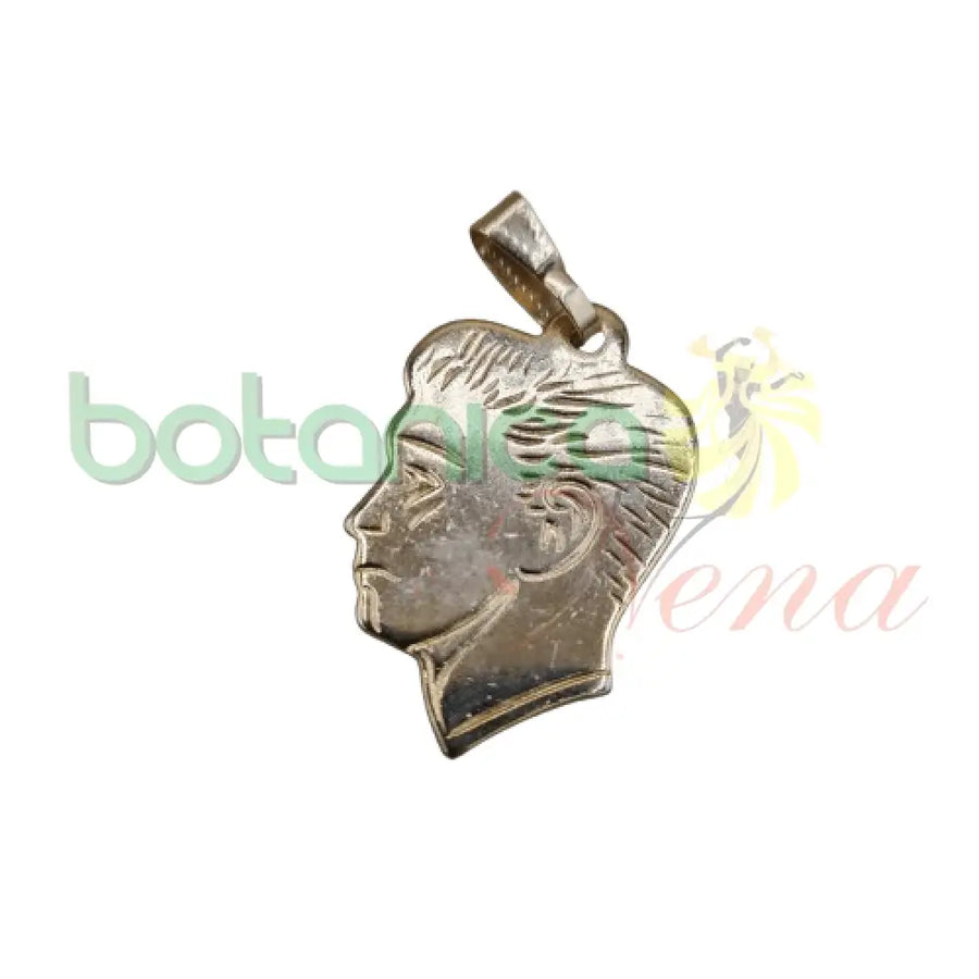 Cara de Hombre en metal dorado 1.4"Alto - Botanica Nena
