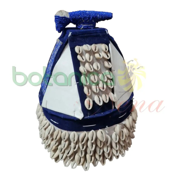 Casa de ORI 11’’Alto x 5’’ Azul y Blanco