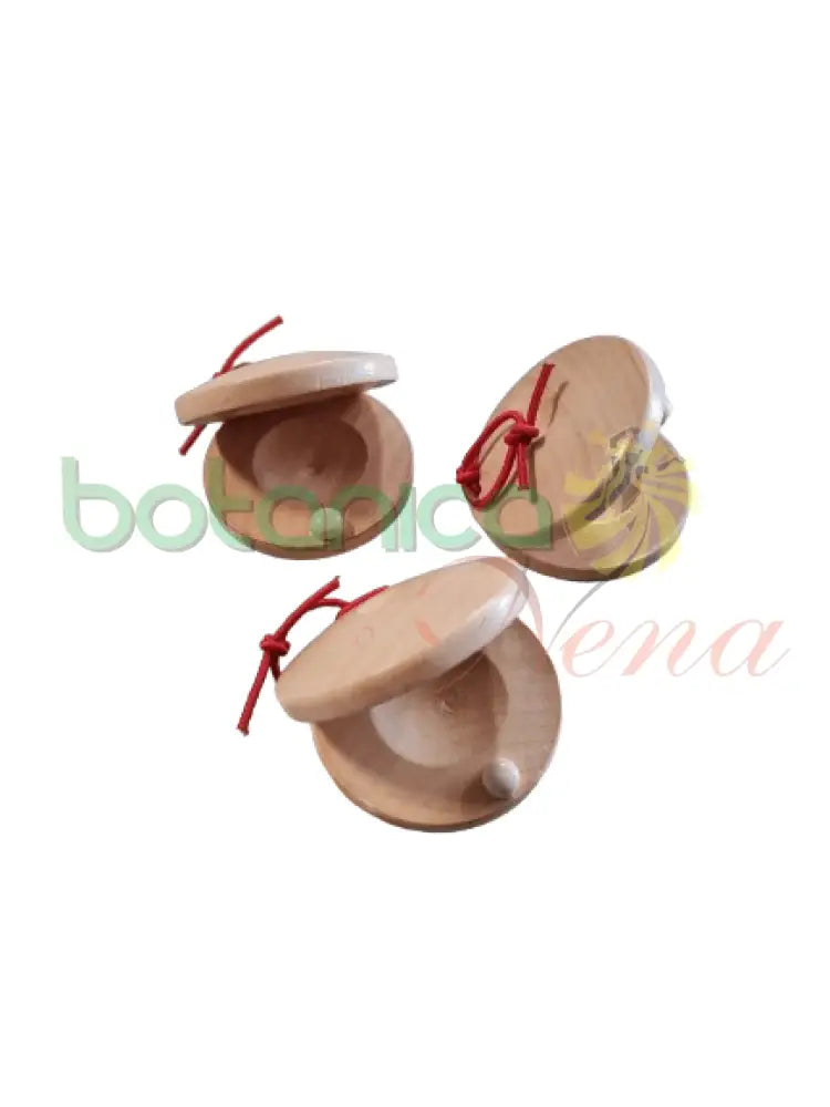 Castañuelas de Madera pequeñas redonda 2" 1 unidad - Botanica Nena