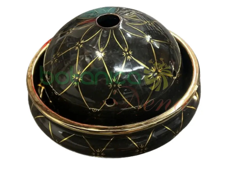 Cazuela Para Osain/San Lazaro 9’’X’9 Black & Gold