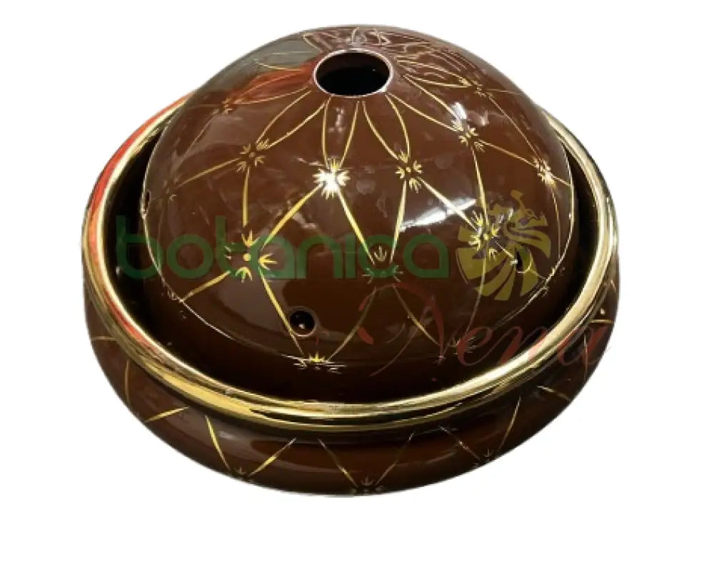 Cazuela Para Osain/San Lazaro 9’’X’9 Brown & Gold