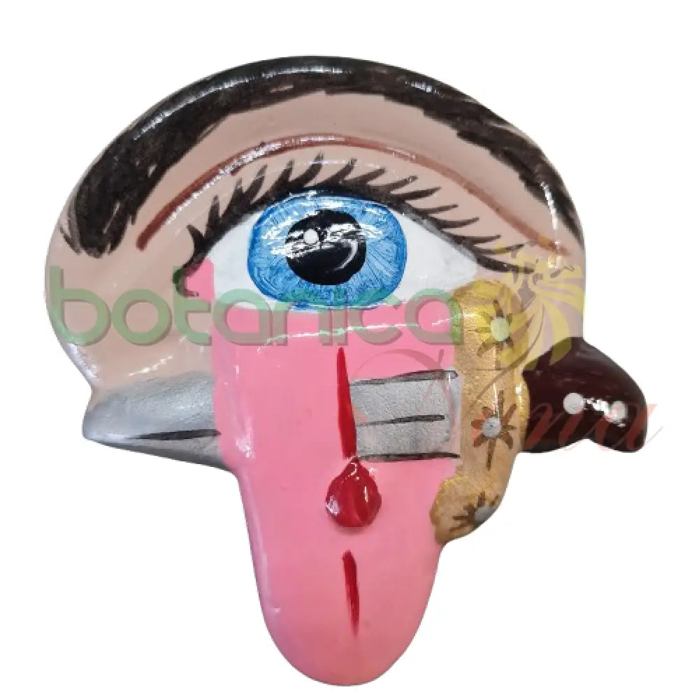 Colgante Ojo con lengua y cuchillo en Yeso 3.5"Alto x 3.5"Ancho - Botanica Nena