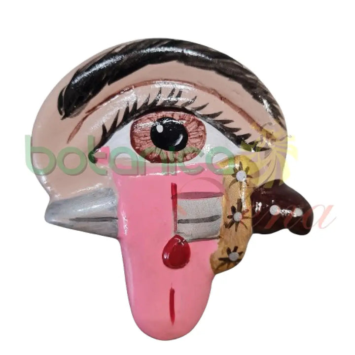 Colgante Ojo con lengua y cuchillo en Yeso 3.5"Alto x 3.5"Ancho - Botanica Nena