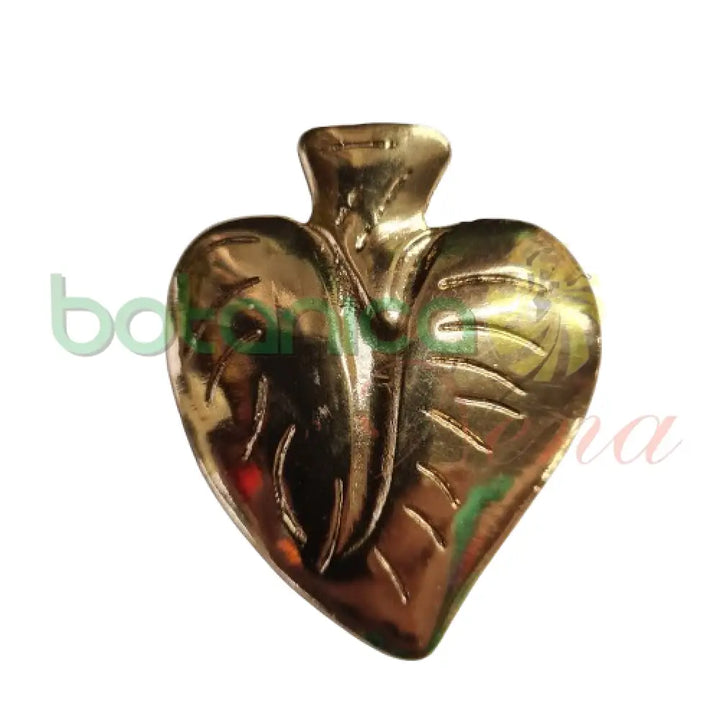 Corazon Grande Baño de Plata de oro y Cobre 2’’H Baño de Oro