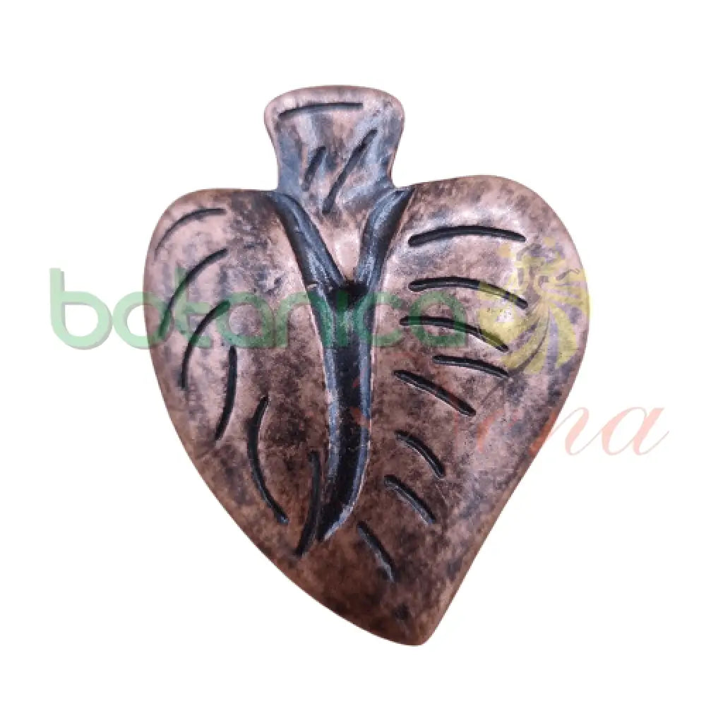 Corazon Grande  Baño de Plata de oro y Cobre 2"H - Botanica Nena