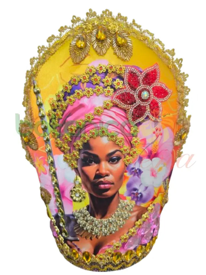 Corona con la imagen del Orishas 14’’H x 10’’W Obba Corona