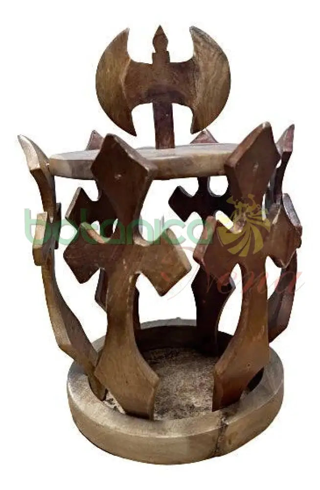 Corona De Madera Para Shango 11"X8" - Botanica Nena