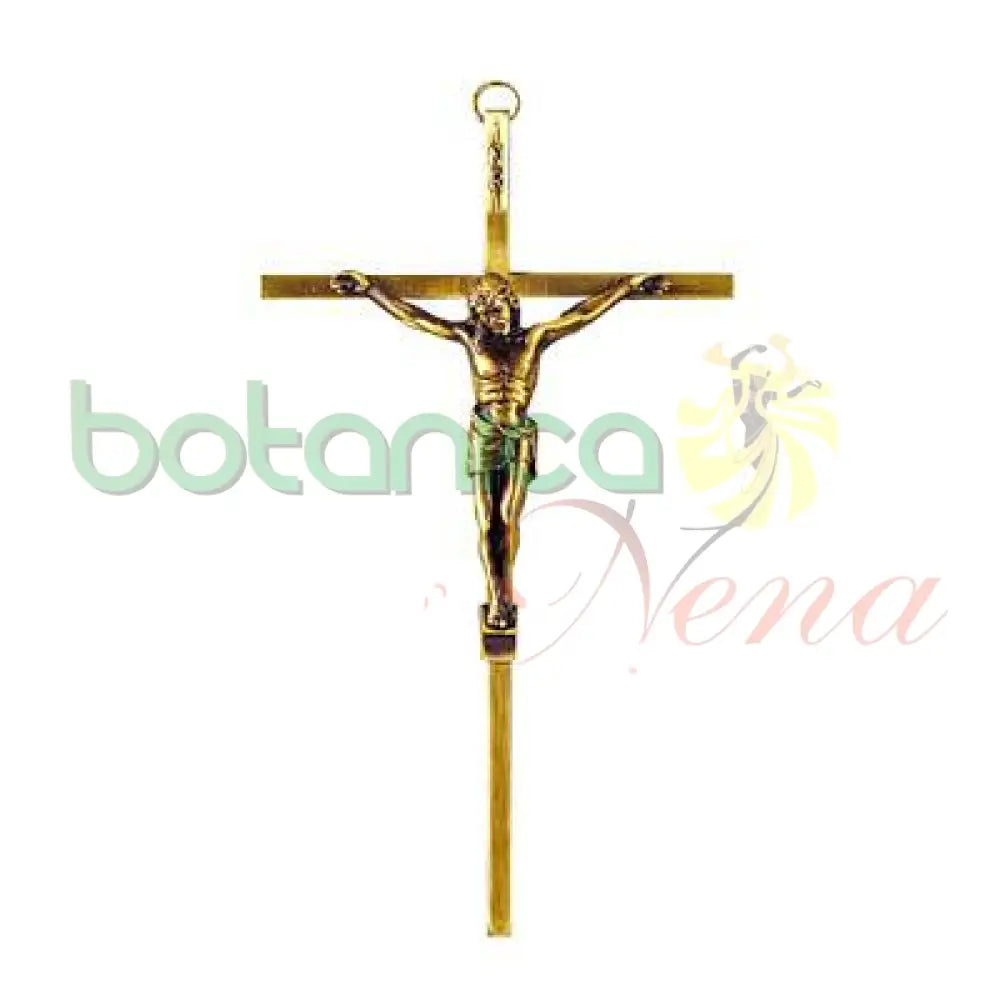 Crucifijo Dorado para Boveda 8" - Botanica Nena