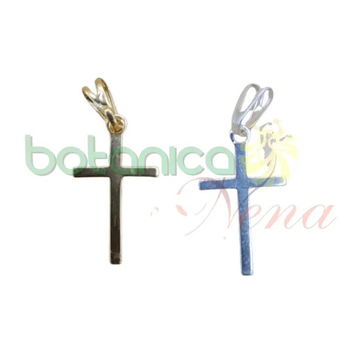 Cruz baño de Plata y de Oro Varios modelos y tamaños - Botanica Nena