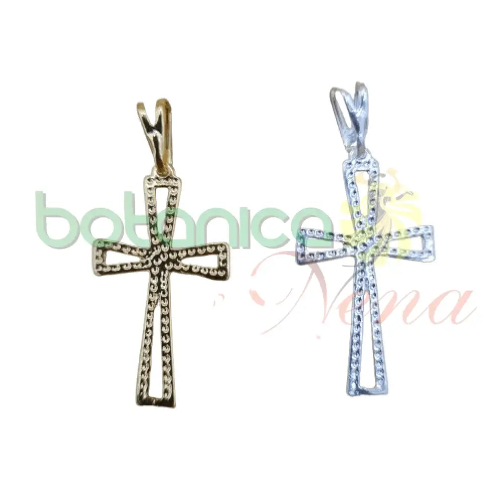 Cruz baño de Plata y de Oro Varios modelos y tamaños - Botanica Nena