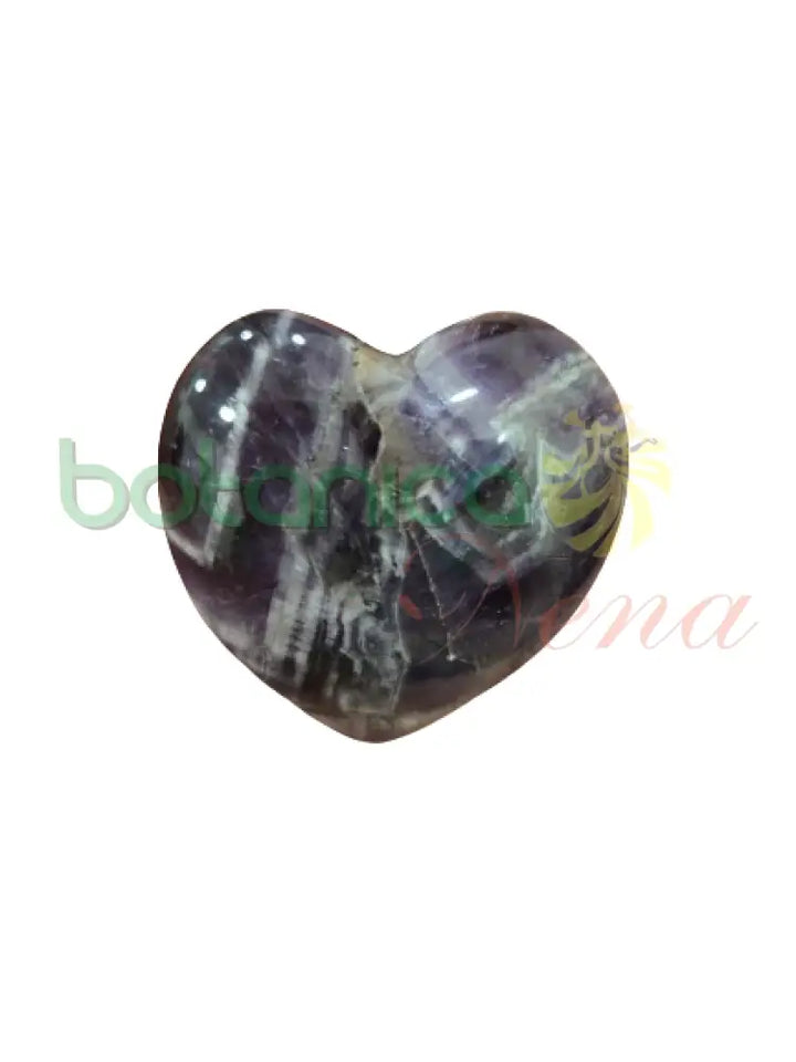 Cuarzo forma de Corazon Amatista 1’’