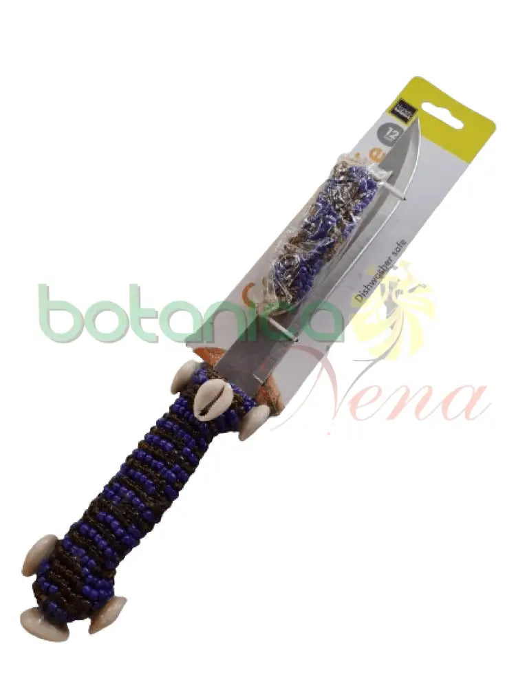 Cuchillo Forrado cuentas para San Lazaro 12.5" Alto x 1"Ancho - Botanica Nena