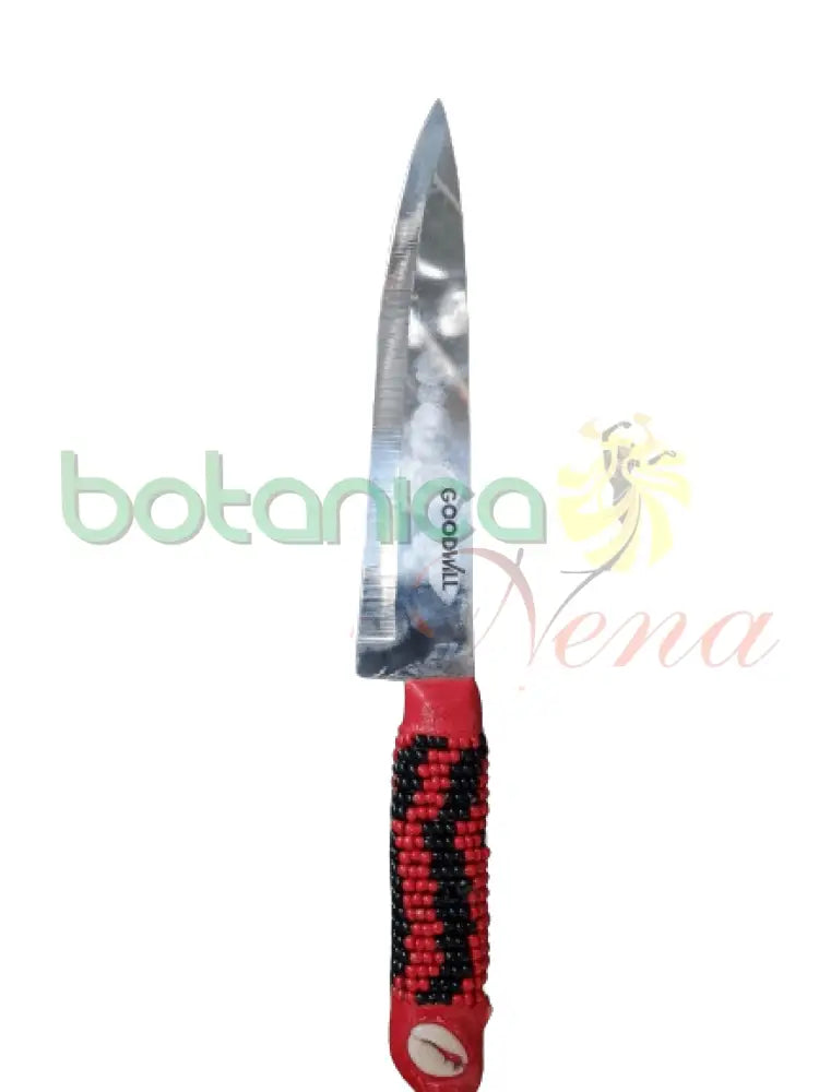 Cuchillo Forrado en cuentas para Elegua 13"Alto - Botanica Nena