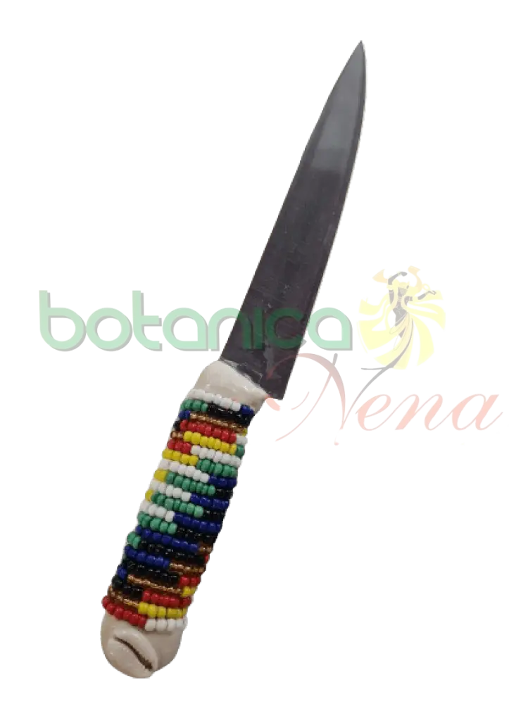 Cuchillo Forrado en cuentas para Osain - Botanica Nena