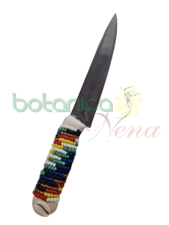 Cuchillo Forrado en cuentas para Osain - Botanica Nena
