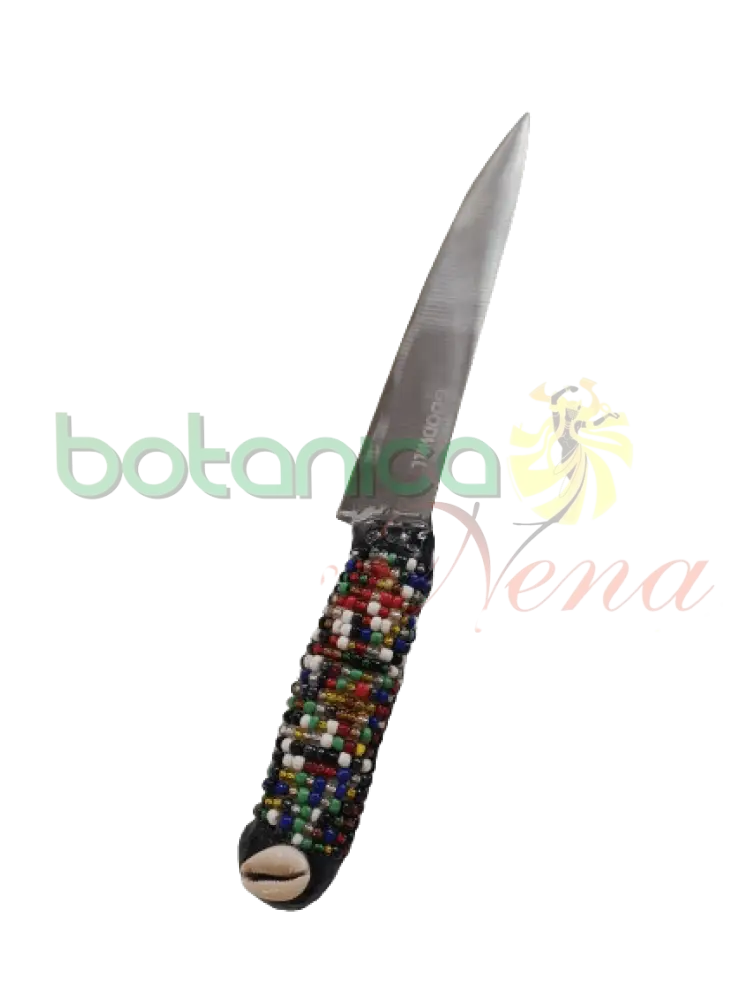 Cuchillo Forrado en cuentas para Osain - Botanica Nena