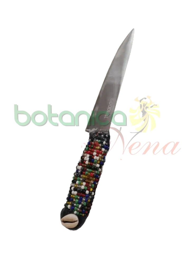 Cuchillo Forrado en cuentas para Osain - Botanica Nena