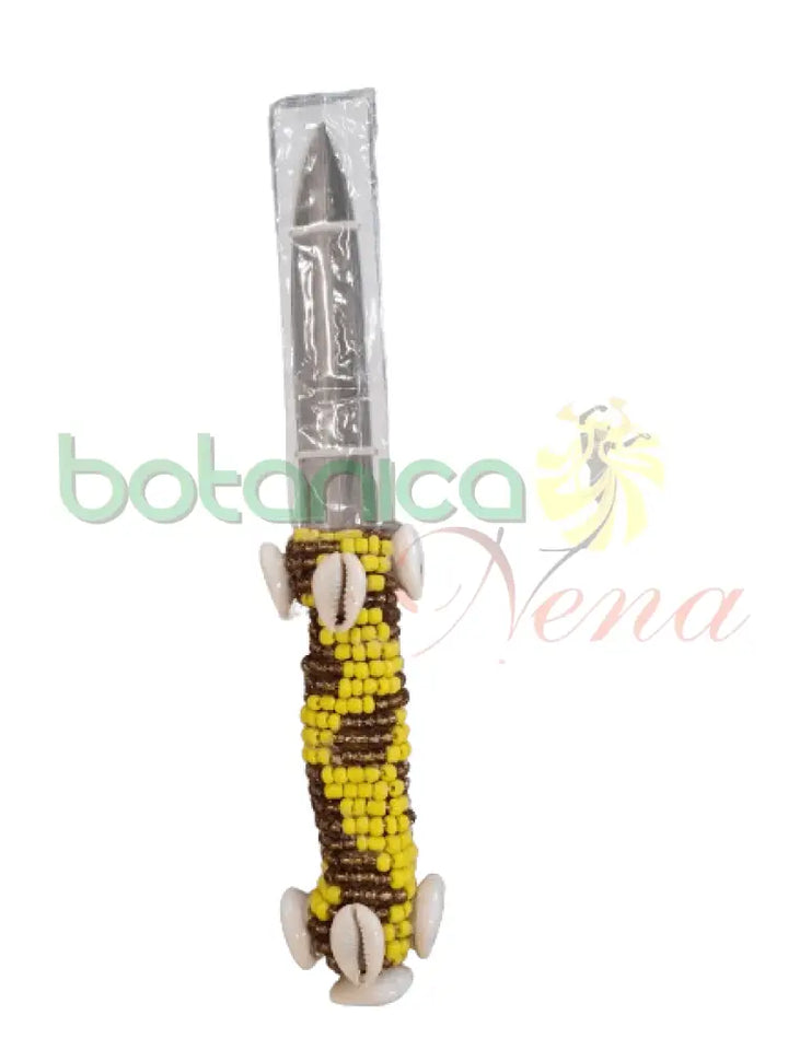 Cuchillo Forrado en cuentas para Oshun 3 tamaños - Botanica Nena