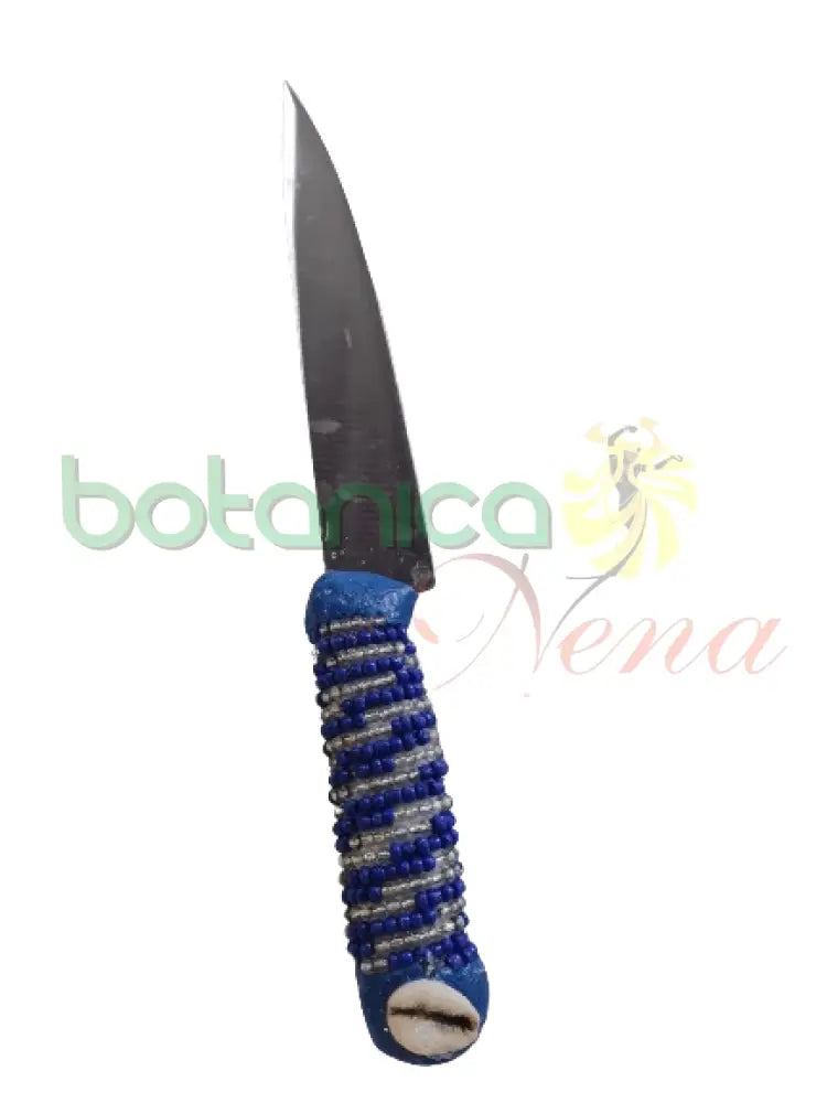 Cuchillo Forrado en cuentas para Yemaya - Botanica Nena