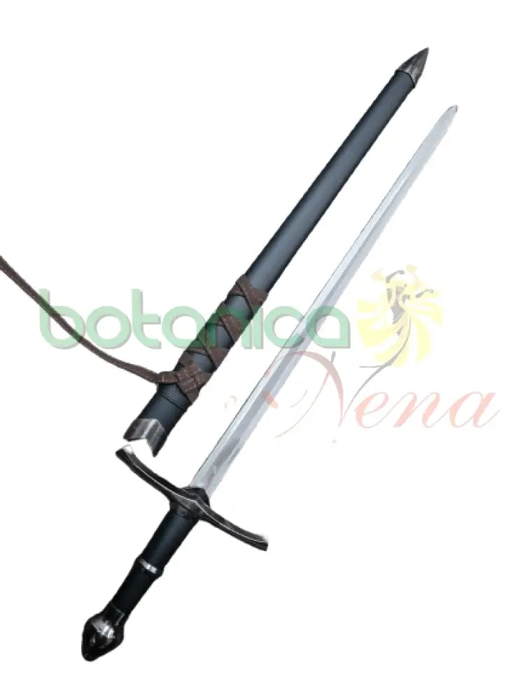 Daga Caballero negra con plateada 24"Alto - Botanica Nena