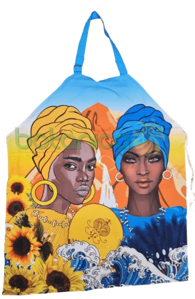 Delantal con Imagen de 2 aguas Yemaya y Oshun - Botanica Nena