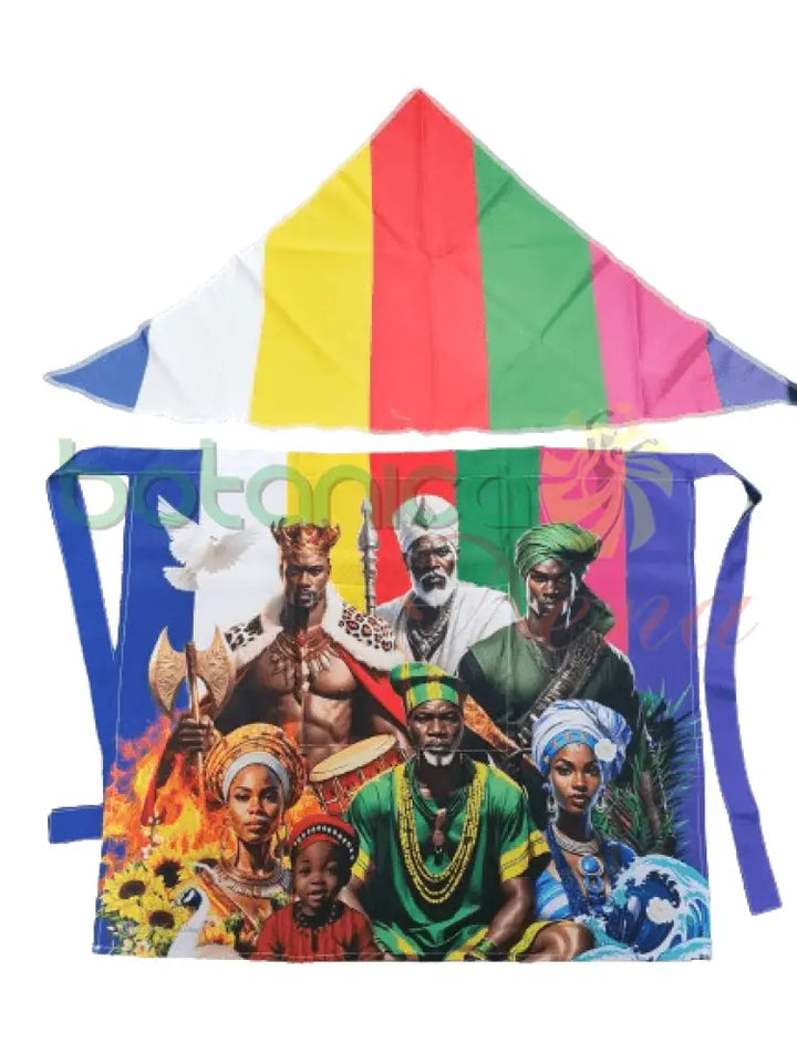 Delantal con imagen de 7 potencias - Botanica Nena