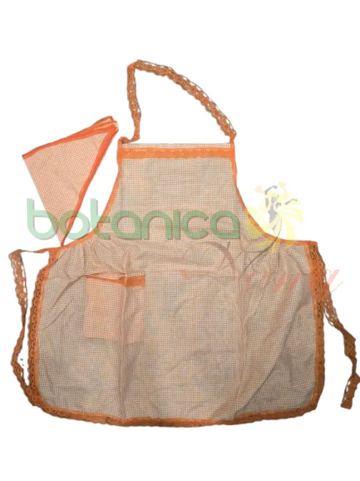 Delantal Guinga Oya Naranja Delantal con quilla