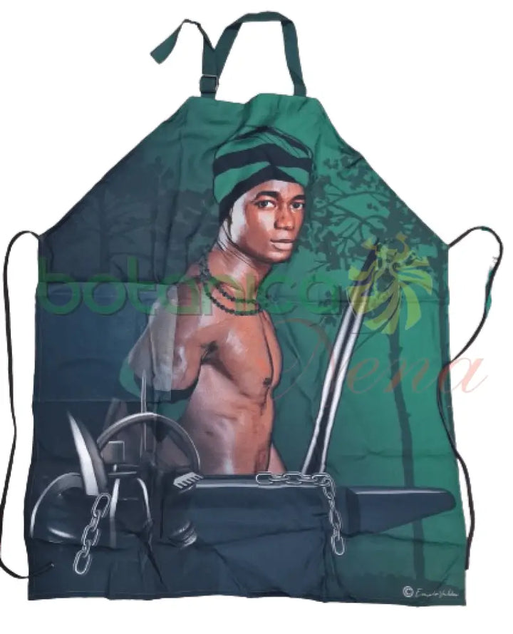 Delantal con Imagen de Oggun - Botanica Nena