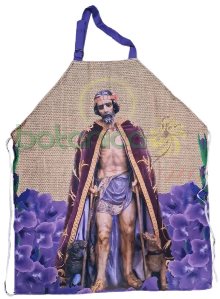 Delantal con Imagen de San Lazaro - Botanica Nena