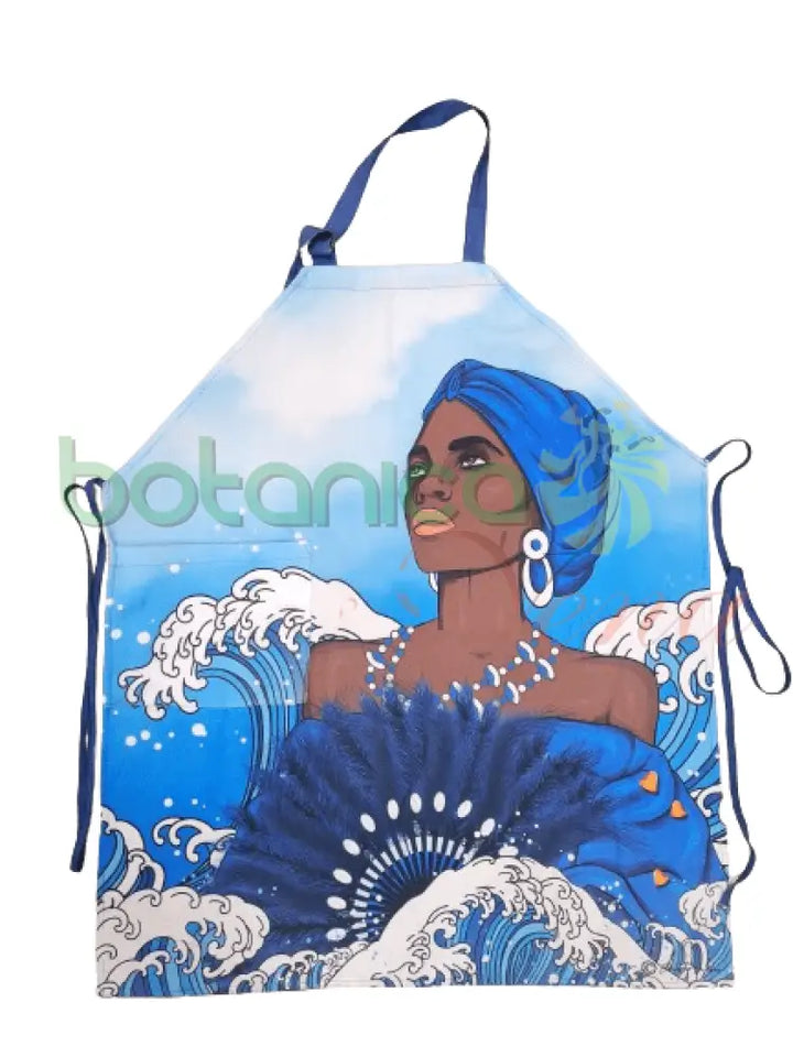 Delantal con imagen de Yemaya - Botanica Nena