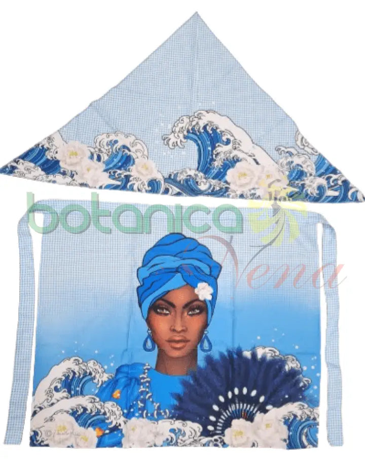 Delantal con imagen de Yemaya - Botanica Nena