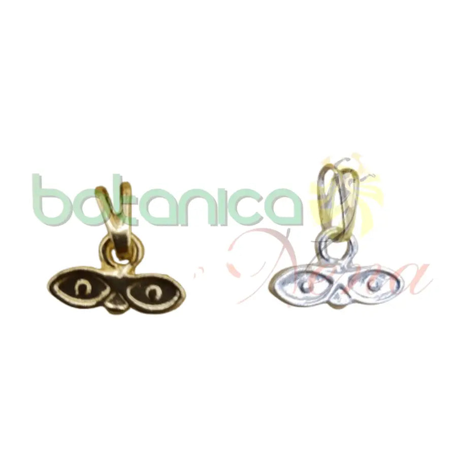 Ojos de Santa Lucia baño de Oro y Plata 0.7" - Botanica Nena