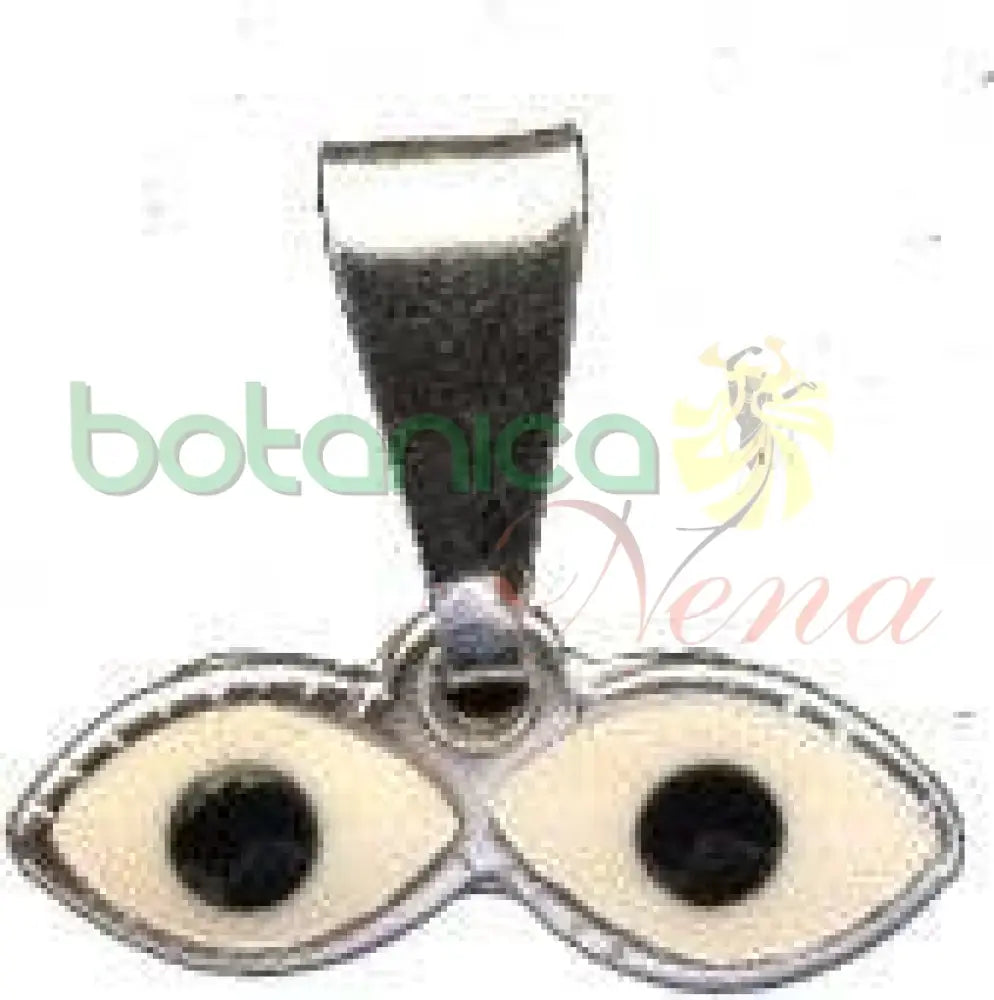 Ojos de Santa Lucia Esmaltados Baño en Plata y Oro 0.8" - Botanica Nena