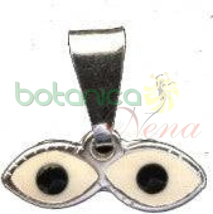 Ojos de Santa Lucia Esmaltados Baño en Plata y Oro 0.8" - Botanica Nena