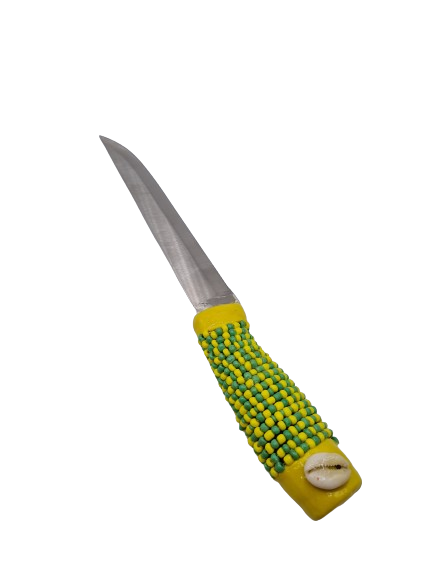 Cuchillo Forrado en cuentas para Orula 14" L