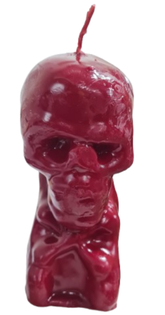 Velas Figura Calavera Roja Unidad