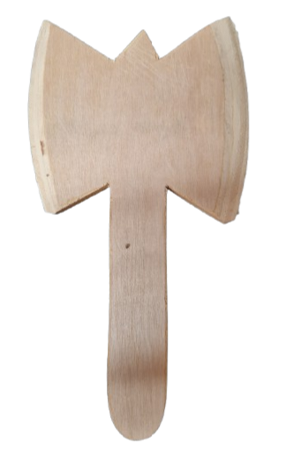 Hacha De Madera Para Shango 17"H x 10"W