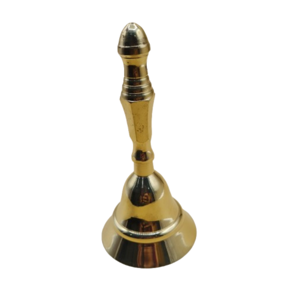 Campana Capitán Bronce con mango madera 7"