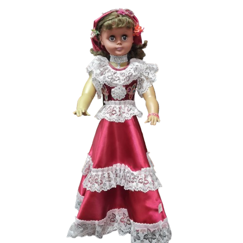 Muñeca Gitana Grande 30" Fuscia - Botanica Nena