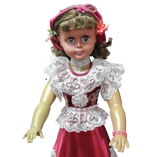 Muñeca Gitana Grande 30" Fuscia - Botanica Nena