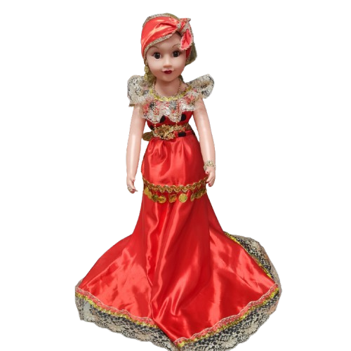 Muñeca Gitana Grande 30" Roja - Botanica Nena