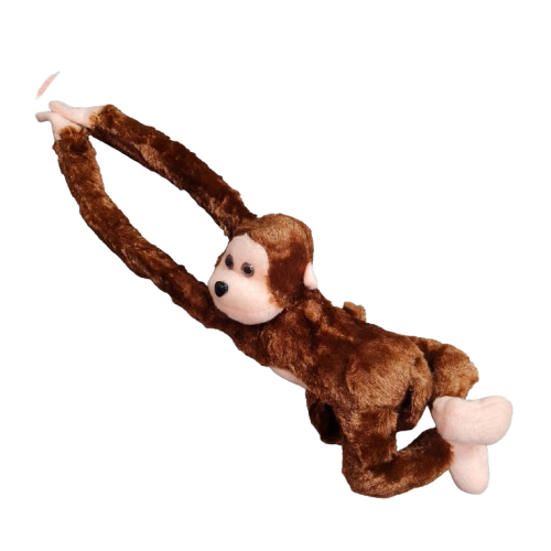 Mono colgante carro peluche 16"H